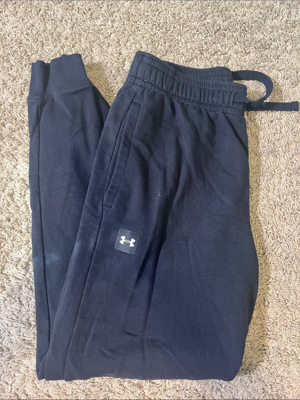 Under Armour Black Men's Fleece Joggers with Logo